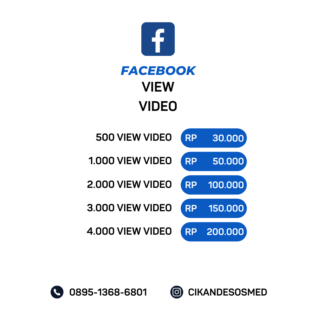 Jasa View Video Facebook