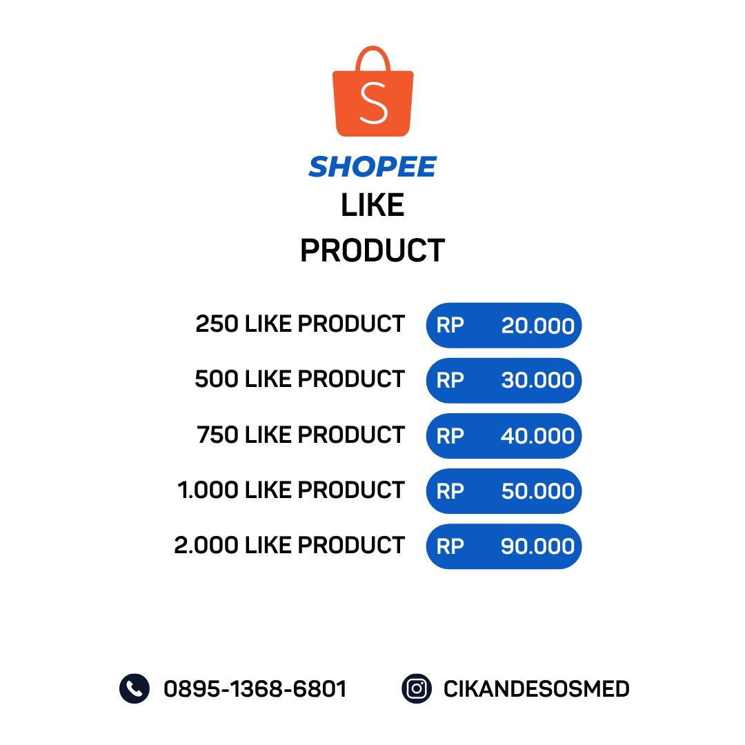 Jasa Like Produk Shopee untuk Meningkatkan Penjualan