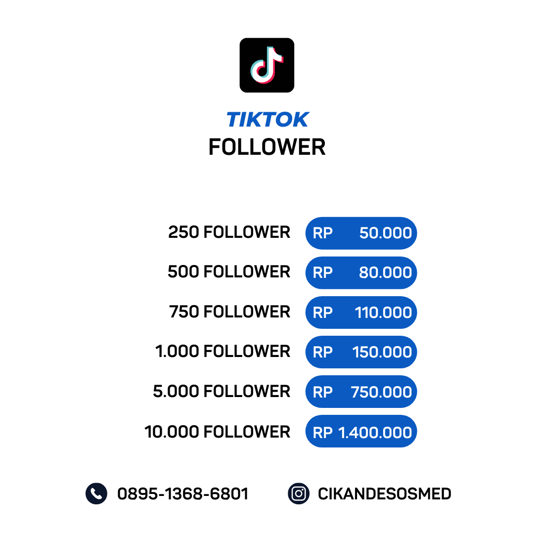 Jasa Tambah Followers TikTok Murah dan Permanen