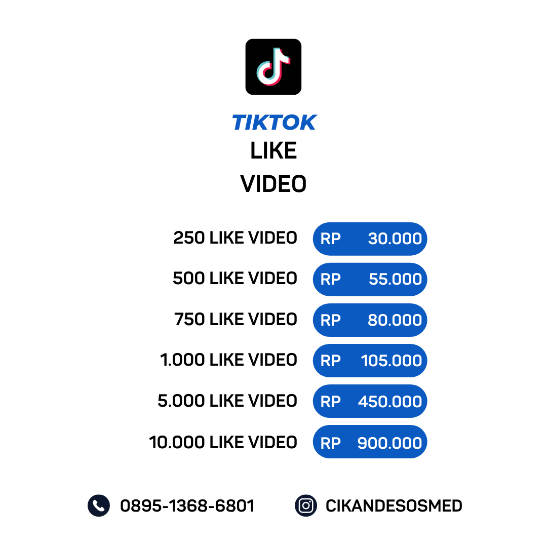 Jasa Like TikTok Permanen dan Terpercaya
