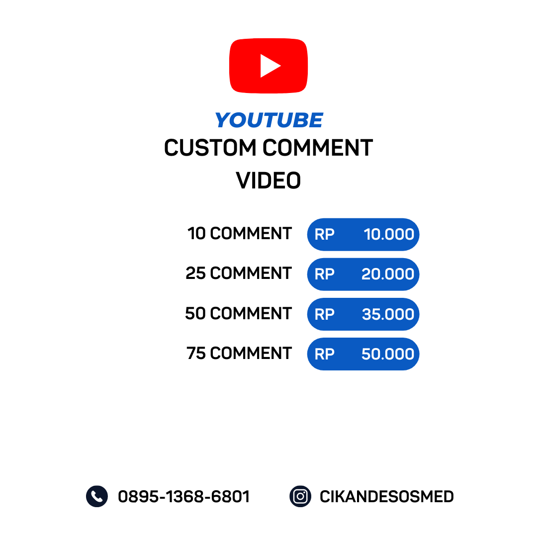 Jasa Komentar YouTube Custom untuk Engagement Channel